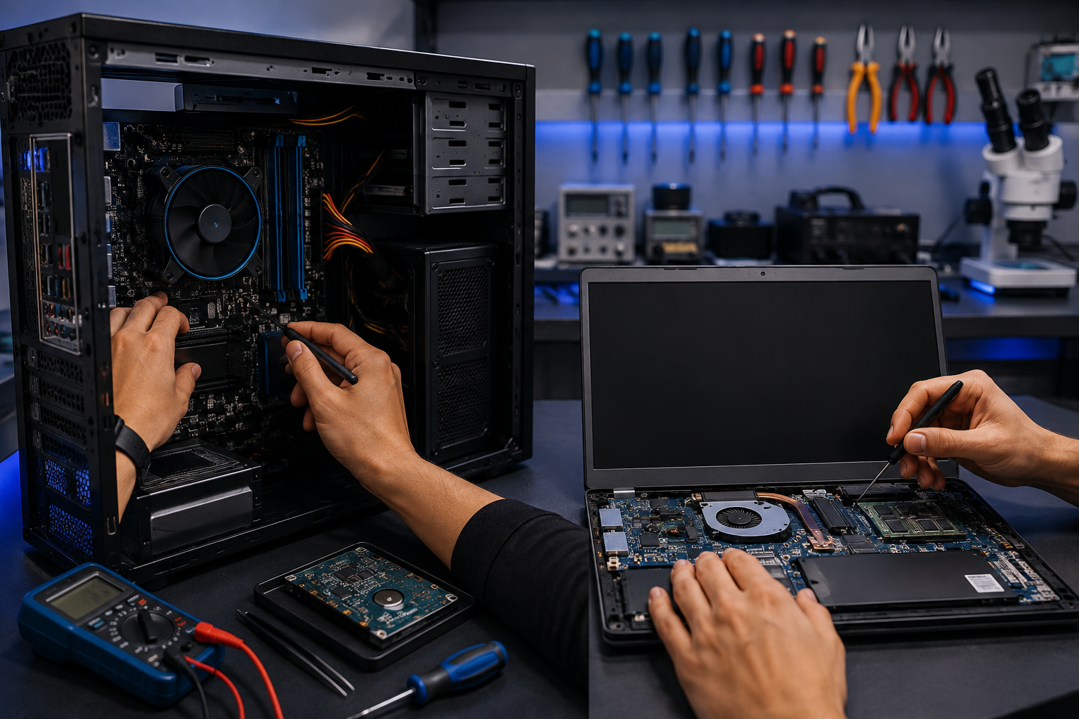 Manutenção e reparo de notebooks em Ubatuba